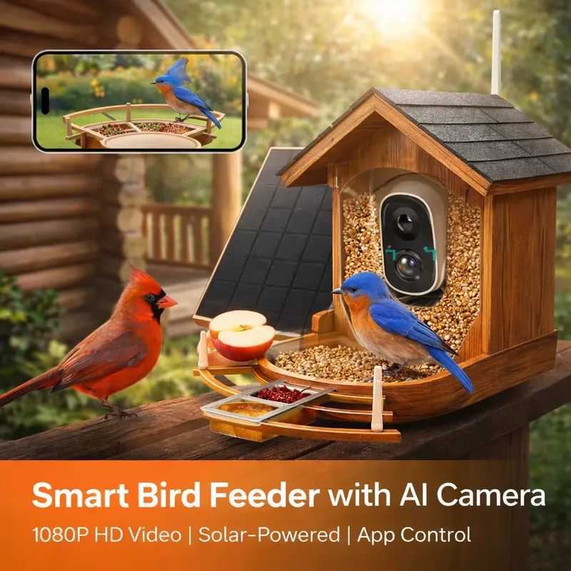 Smart Bird Feeder Camera - جهاز تغذية الطيور الذكي التلقائي مع
