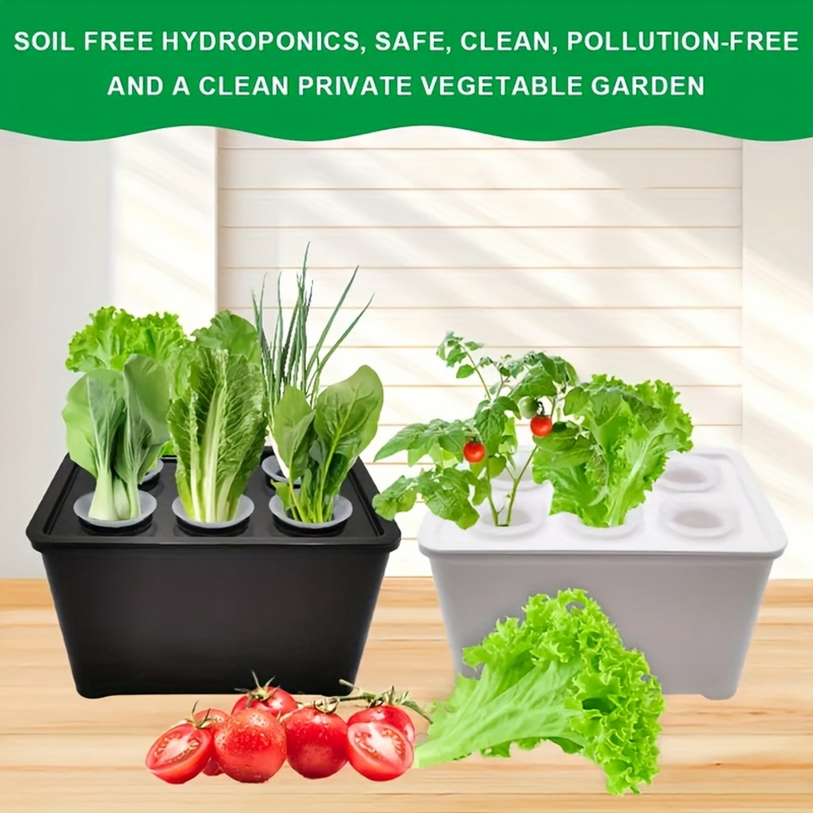 Indoor Herb Garden Kit - أواني زراعة مائية 6 في 1،
