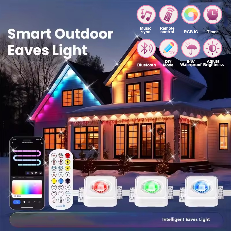 Smart Garden Led Lights - 150ft 100ft 50ft أضواء خارجية دائمة