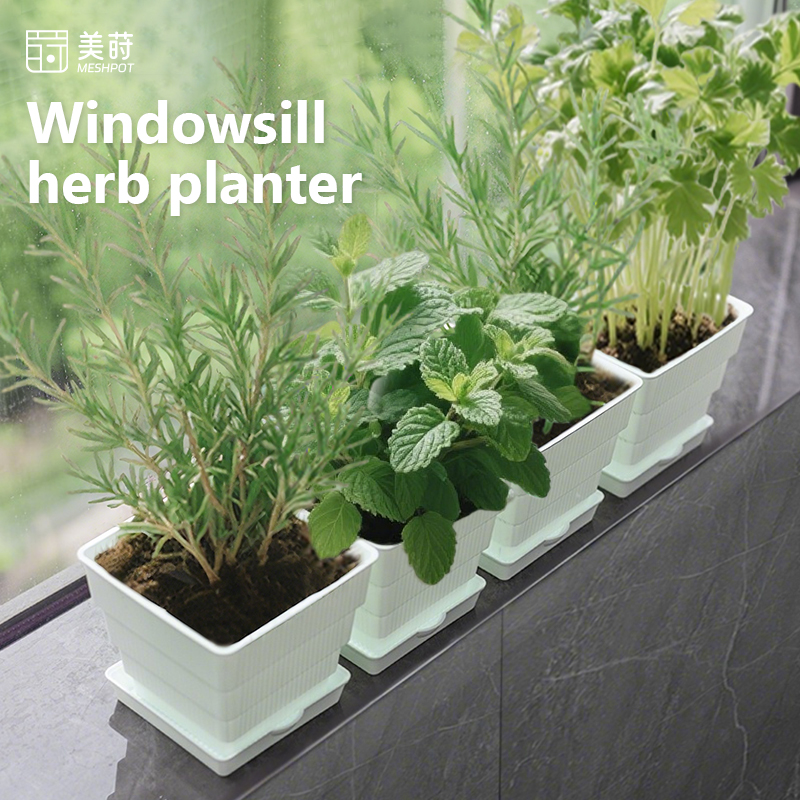 Indoor Herb Garden Kit - وعاء شبكي لزراعة الأعشاب ذات عتبة