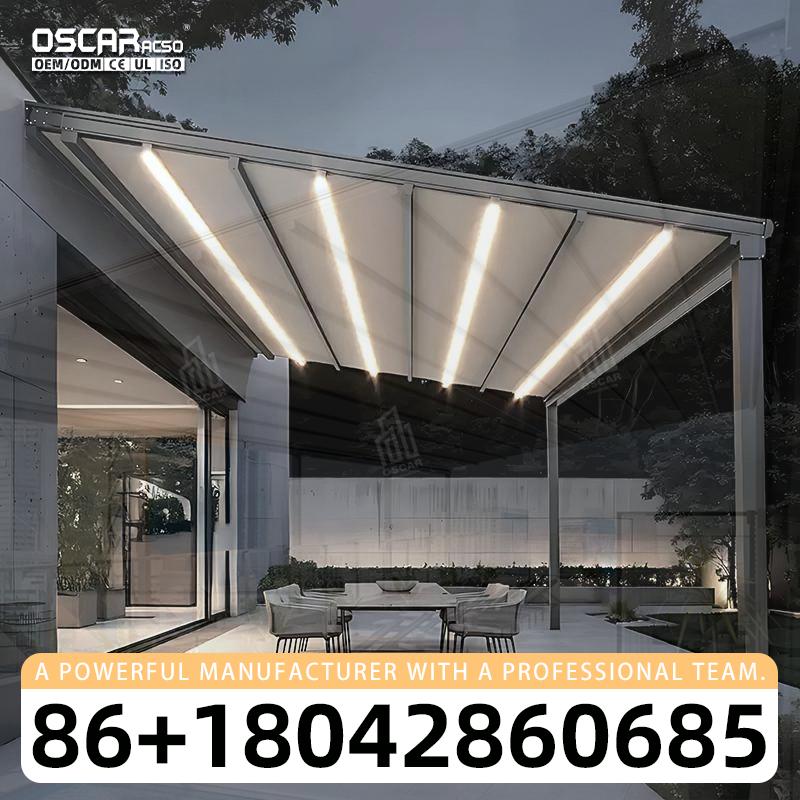 Smart Garden Electric Pergola - مظلة كهربائية خارجية أوتوماتيكية قابلة للسحب