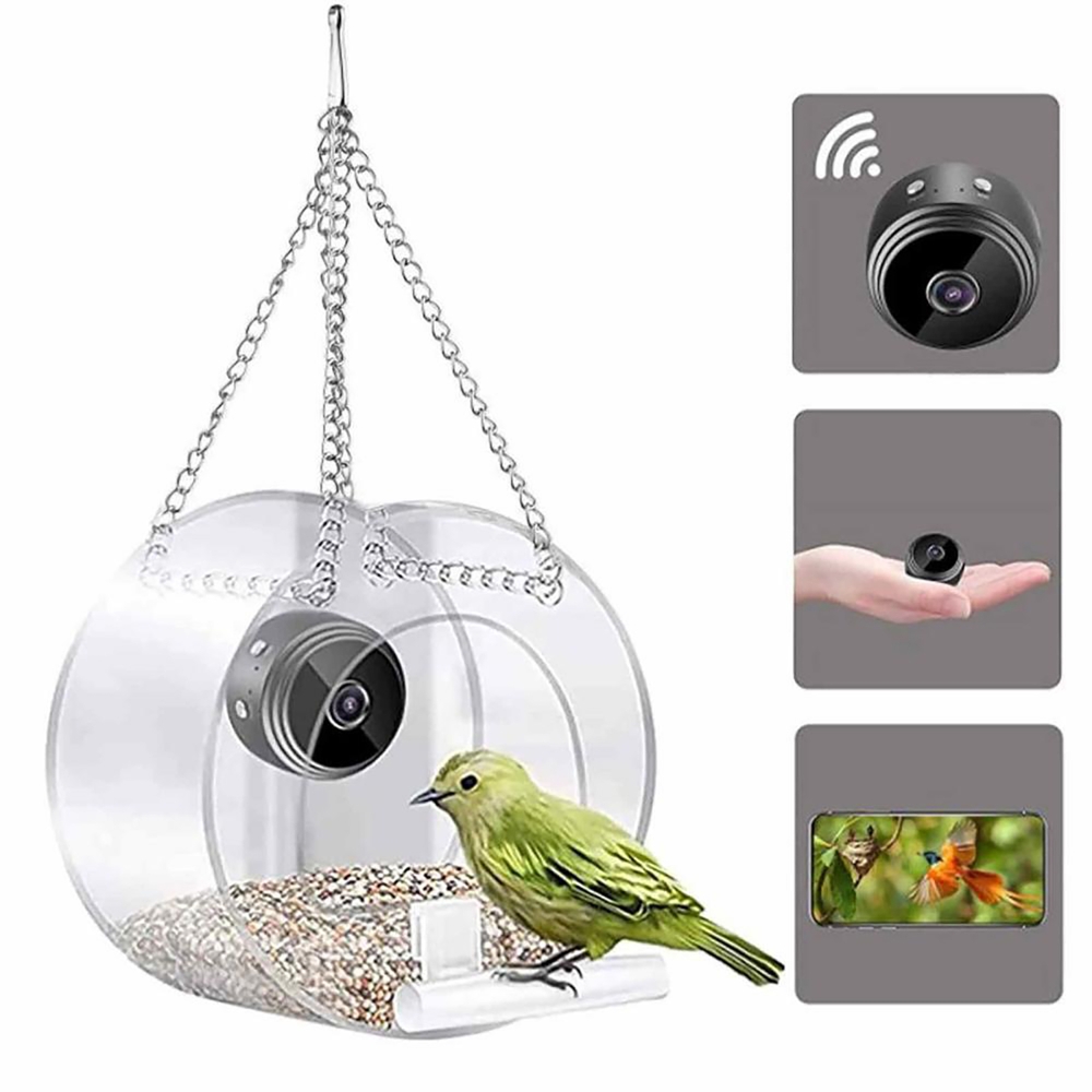 Smart Bird Feeder Camera - جهاز تغذية الطيور مع كاميرا رؤية