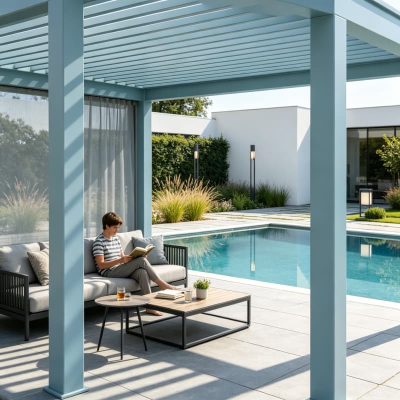 Smart Garden Electric Pergola - بيرجولا كهربائية ذكية من الألومنيوم مع