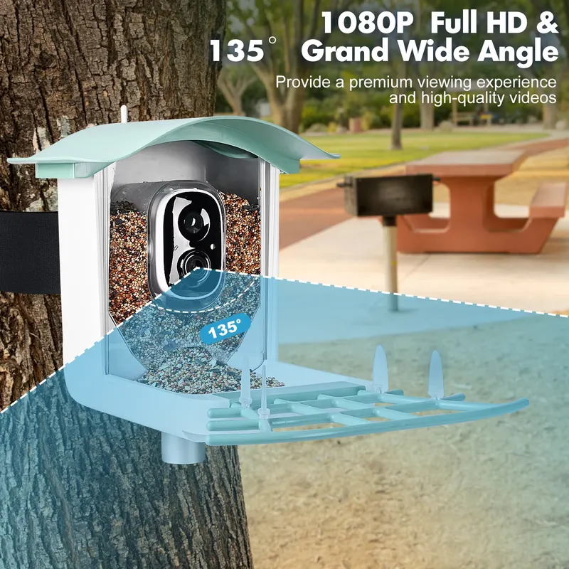 جهاز تغذية الطيور الذكي التلقا - مراجعة Smart Bird Feeder Camera وسعره