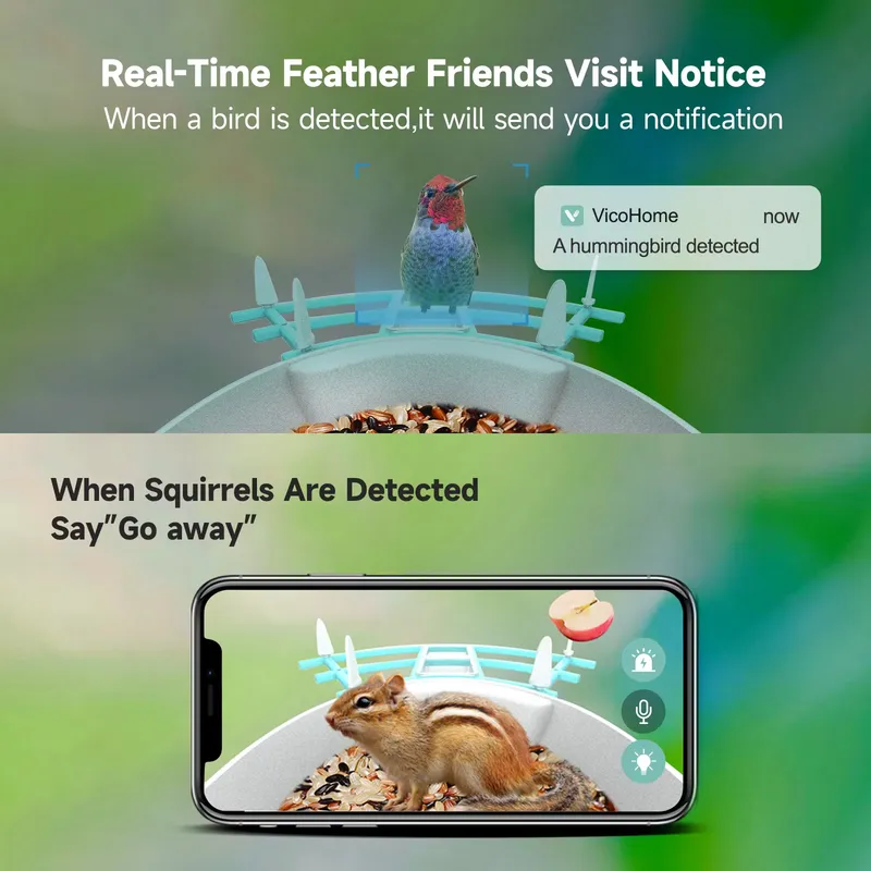 جهاز تغذية الطيور الذكي التلقا - مراجعة Smart Bird Feeder Camera وسعره