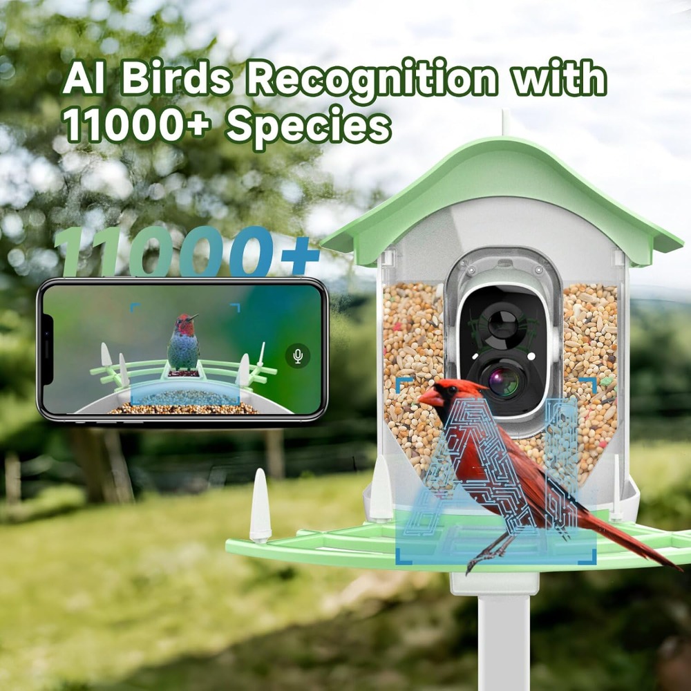 وحدة تغذية الطيور الذكية التي  - مراجعة Smart Bird Feeder Camera وسعره