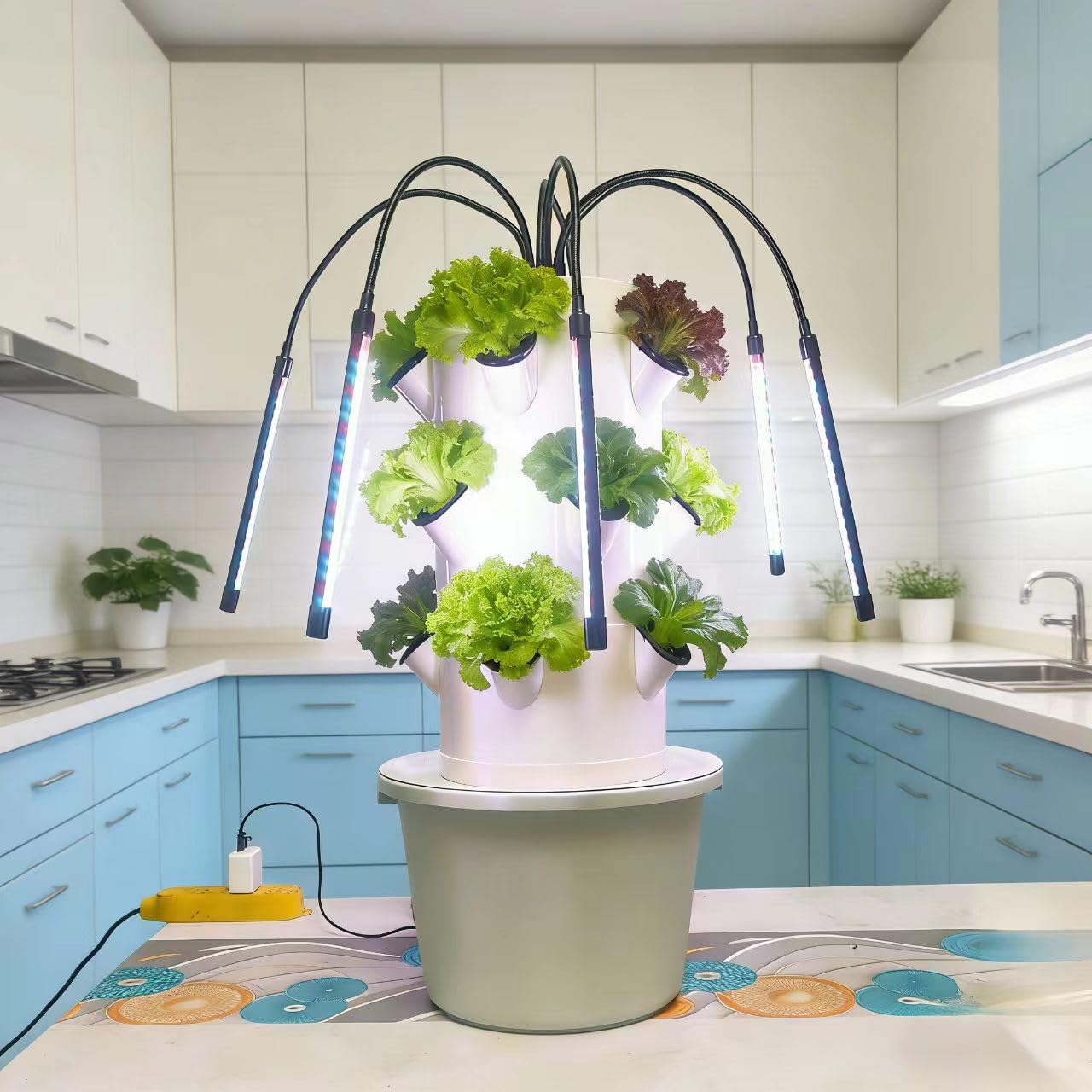 نظام الزراعة المائية العمودي | - مراجعة Indoor Herb Garden Kit وسعره