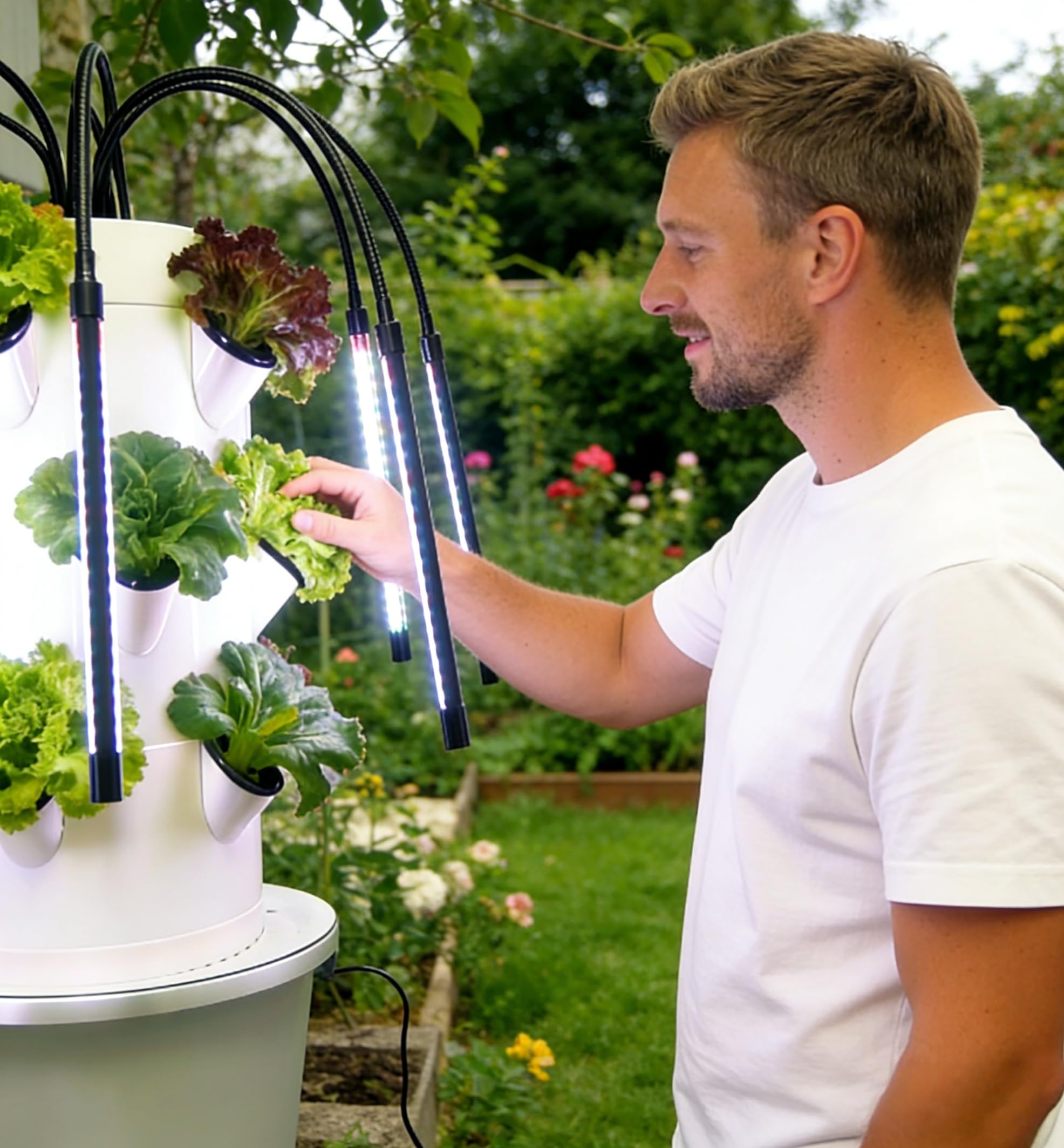 نظام الزراعة المائية العمودي | - مراجعة Indoor Herb Garden Kit وسعره