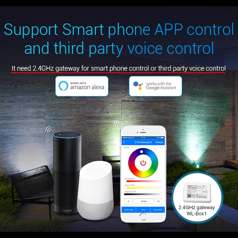 2100LM 25 واط RGB CCT الذكية ف - مراجعة Smart Garden Led Lights وسعره