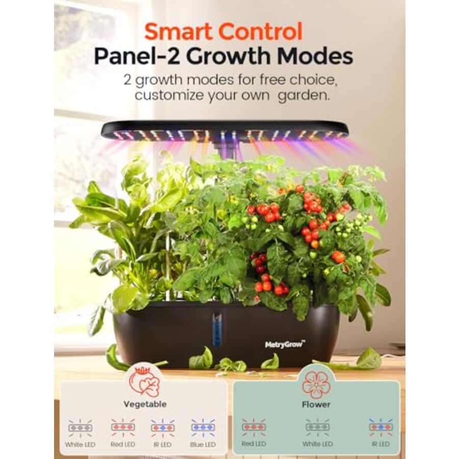 نظام زراعة مائي MG-15 ذكي للحد - مراجعة Indoor Herb Garden Kit وسعره