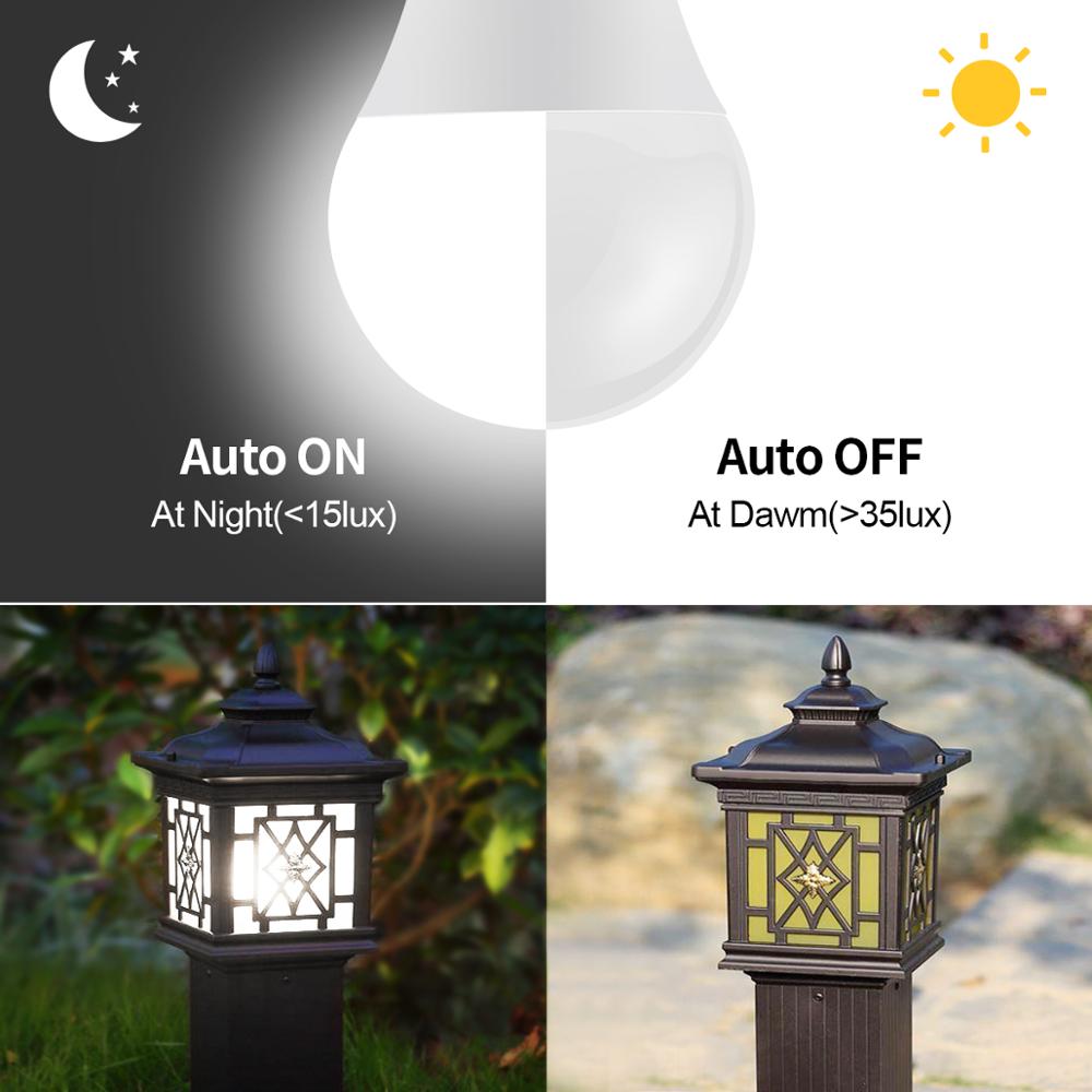 15 واط E27 LED الغسق إلى الفجر - مراجعة Smart Garden Led Lights وسعره