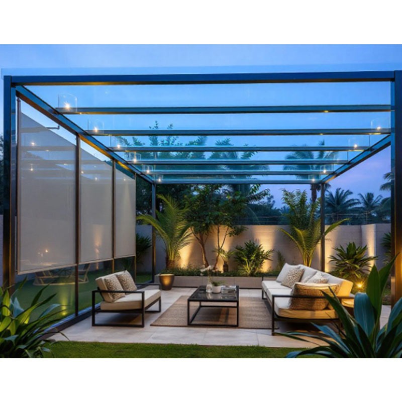【عرض ساخن】مظلة زجاجية ألومنيوم - مراجعة Smart Garden Electric Pergola وسعره