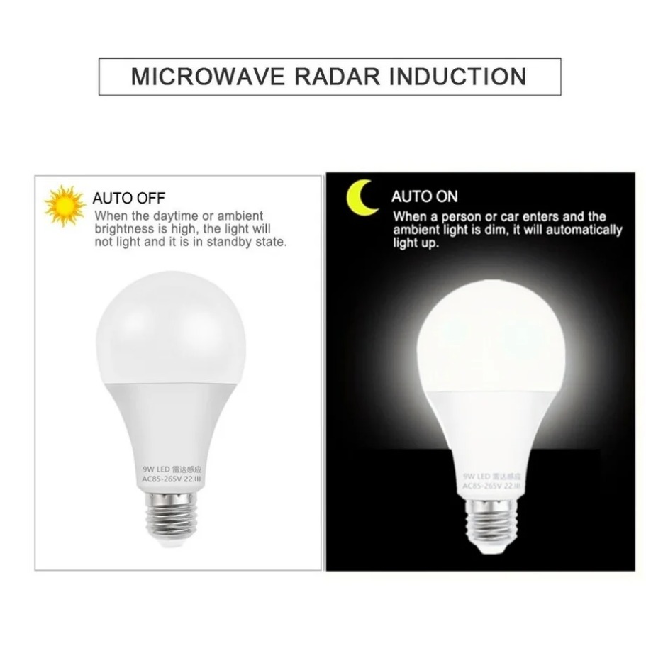 E27 LED الرادار محس حركة ضوء ل - مراجعة Smart Garden Led Lights وسعره