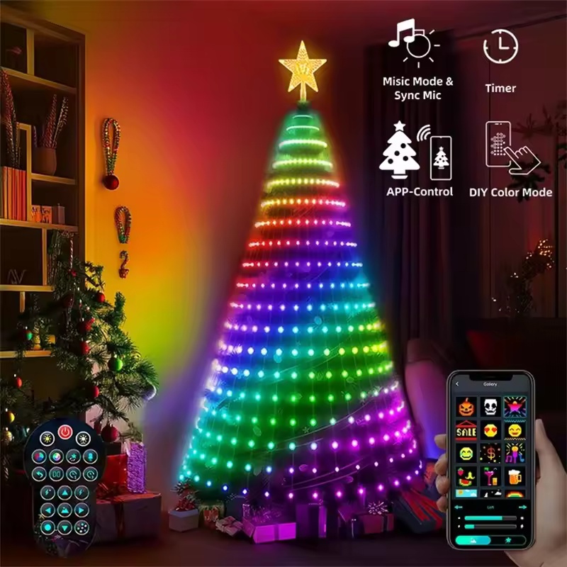 أضواء عيد الميلاد بطول 2.1 متر - مراجعة Smart Garden Led Lights وسعره