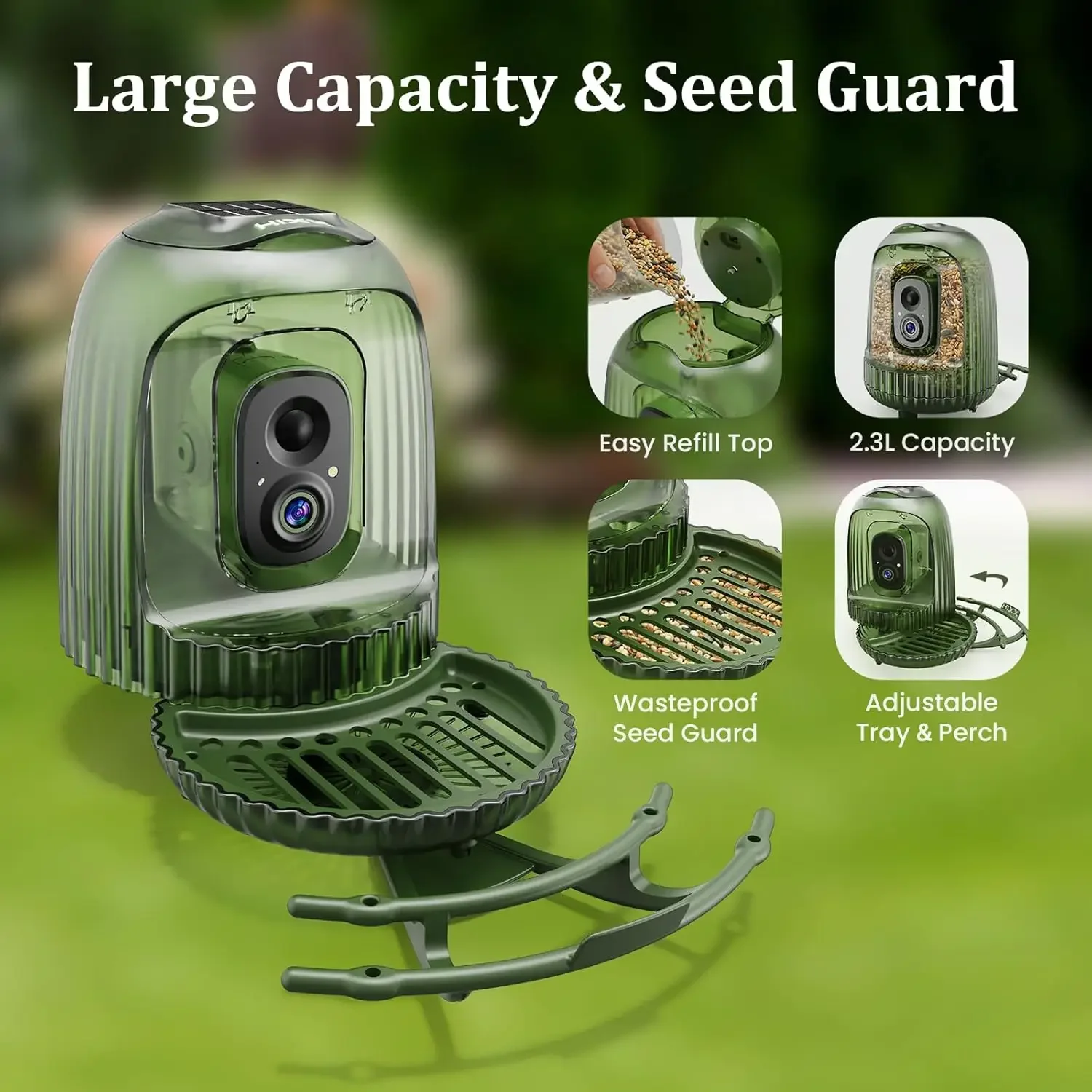 مغذي طيور ذكي مع كاميرا 4 ميجا - مراجعة Smart Bird Feeder Camera وسعره