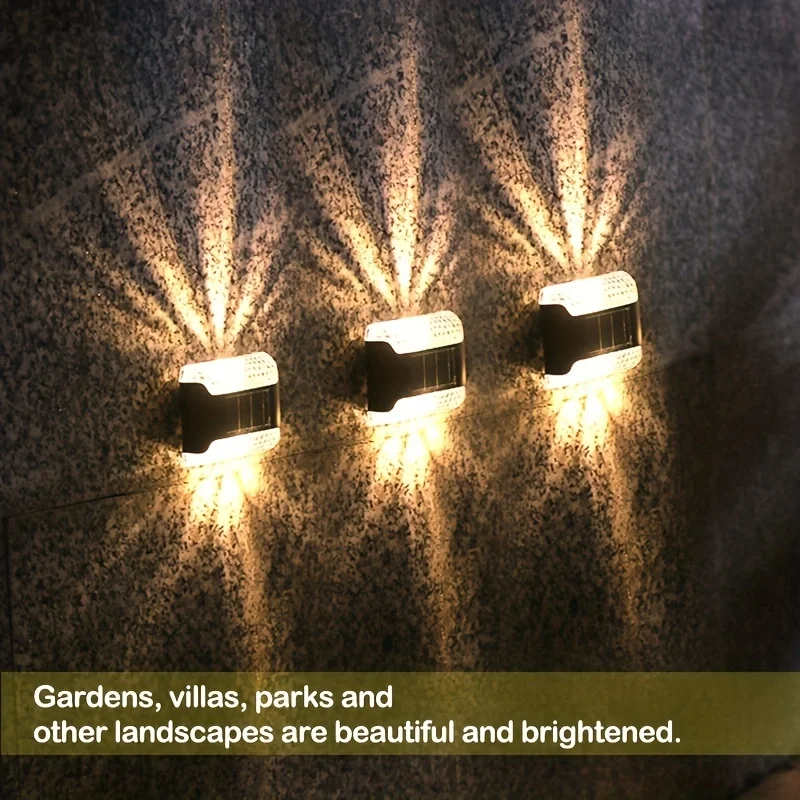 4 قطع إضاءة جدارية تعمل بالطاق - مراجعة Smart Garden Led Lights وسعره