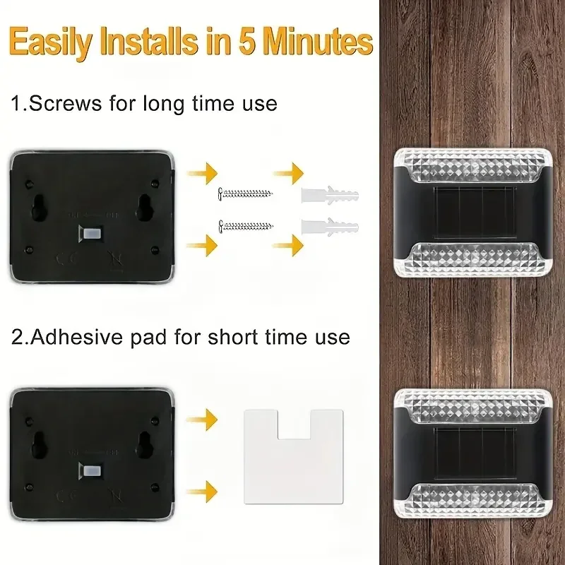 4 قطع إضاءة جدارية تعمل بالطاق - مراجعة Smart Garden Led Lights وسعره