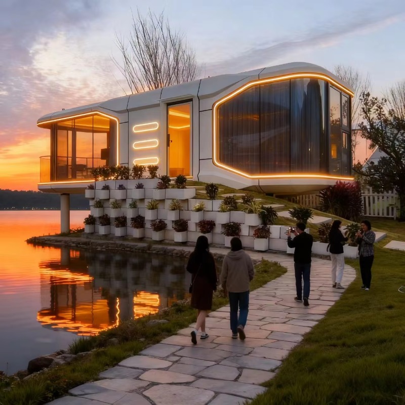 منزل حاويات متنقل ذكي على شكل  - مراجعة Smart Garden Homestay وسعره
