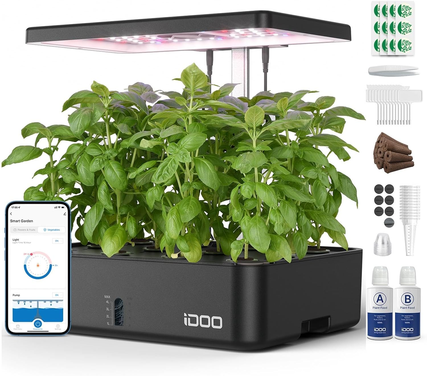 نظام زراعة مائية بـ 12 وحدة مع - مراجعة Indoor Herb Garden Kit وسعره