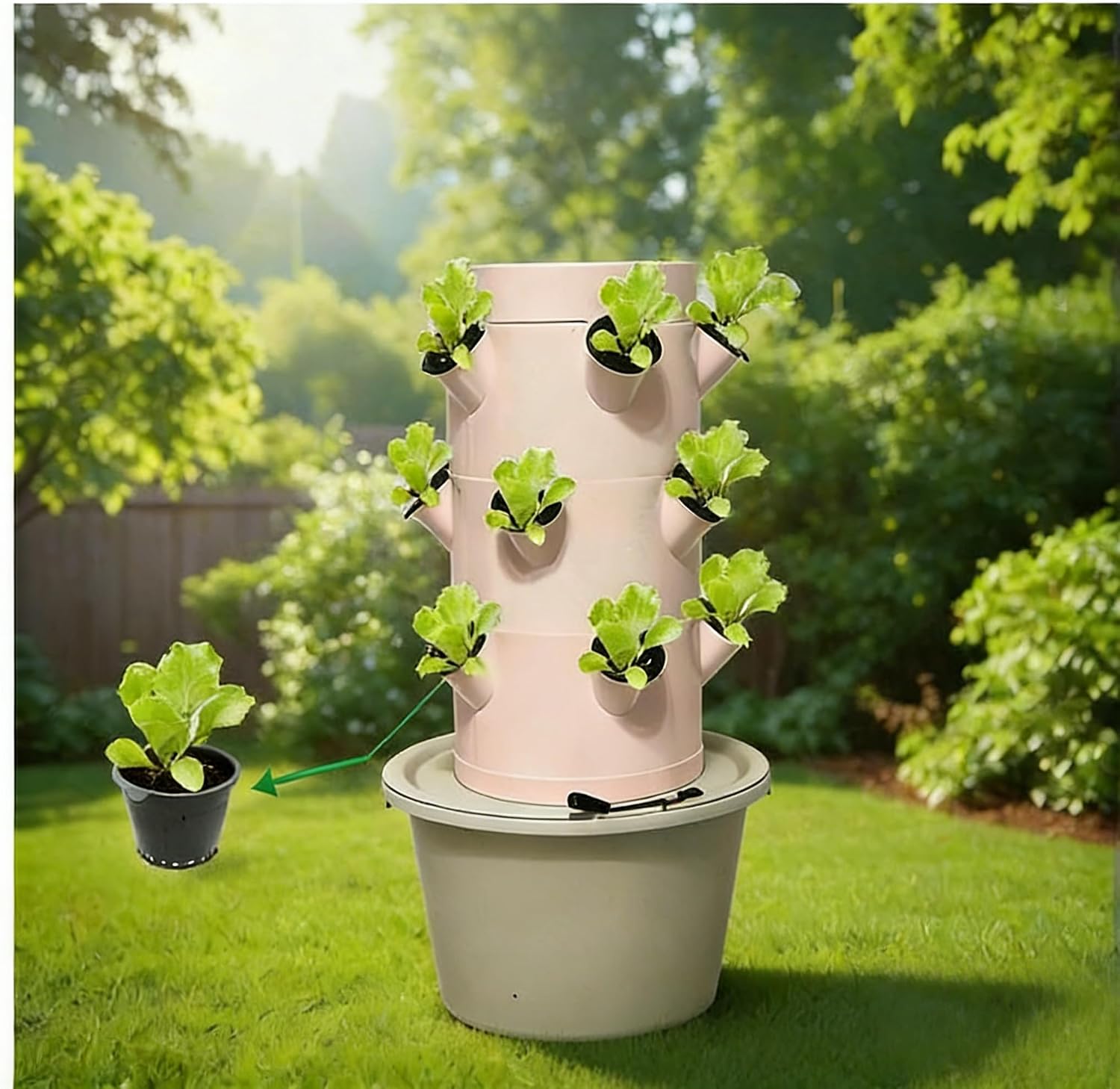 نظام زراعة مائية عمودي بثلاث ط - مراجعة Indoor Herb Garden Kit وسعره